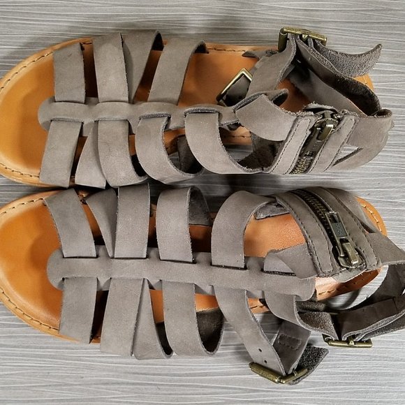 BP. Britt Gladiator Sandal, Taupe Leather, Womens Size 6 M - Picture 9 of 11